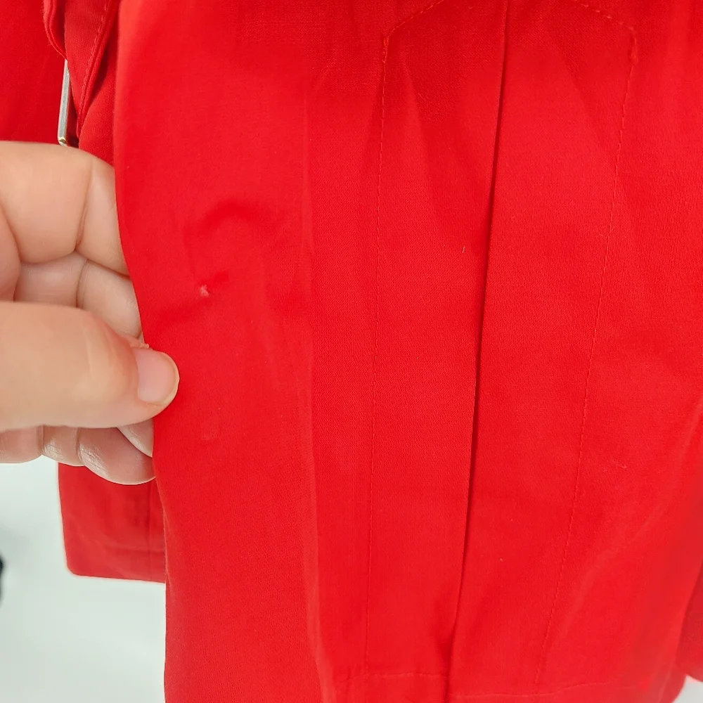 Michael Michael Kors Red Trench Size XS - Picture 11 of 11